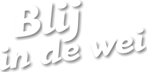 Blij in de wei hondenuitlaatservice Helmond / Brandevoort logo wit